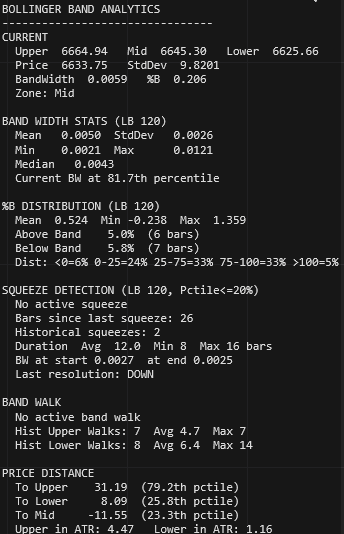 The Better Bollinger Bands for NinjaTrader 8 — Band Width Analytics with Squeeze Detection & Band-Walk Scoring